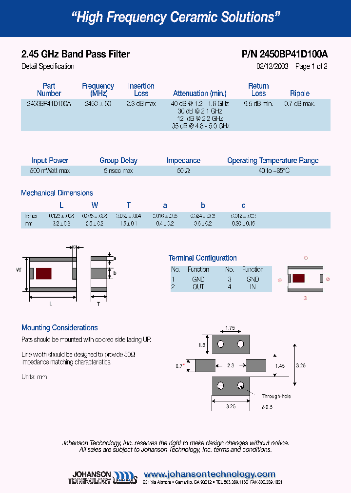 2450BP41D100A_4950905.PDF Datasheet