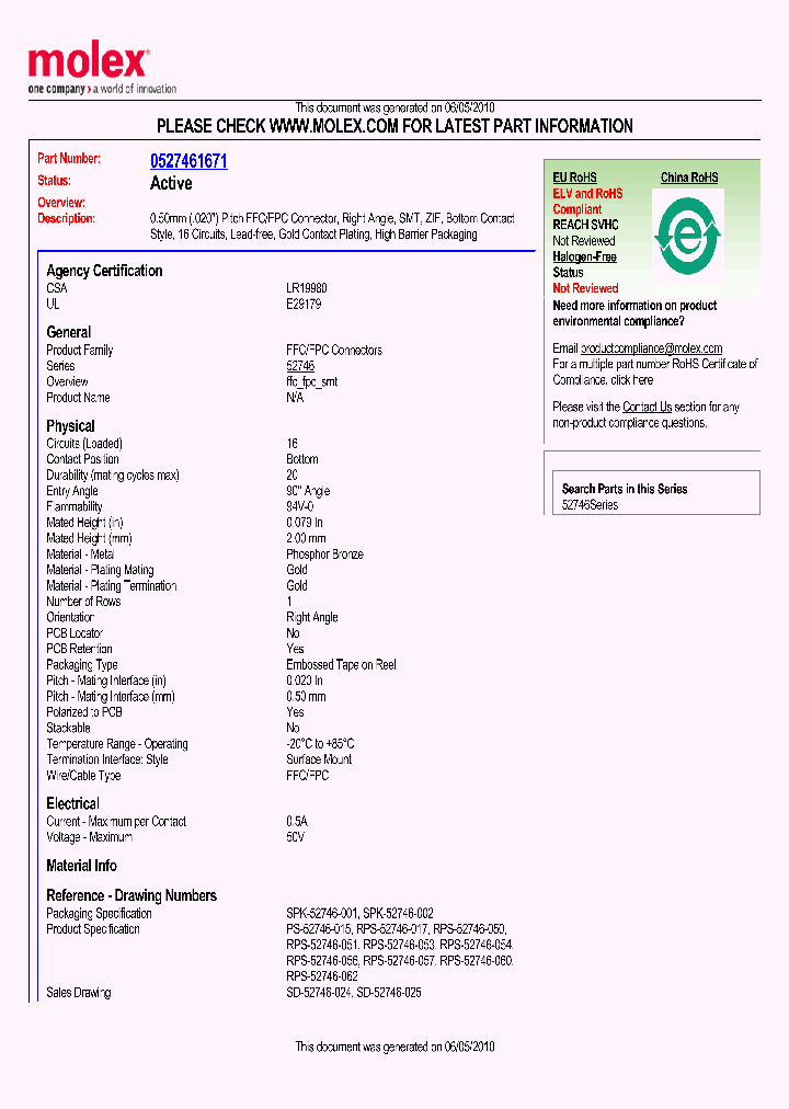 0527461671_4951515.PDF Datasheet