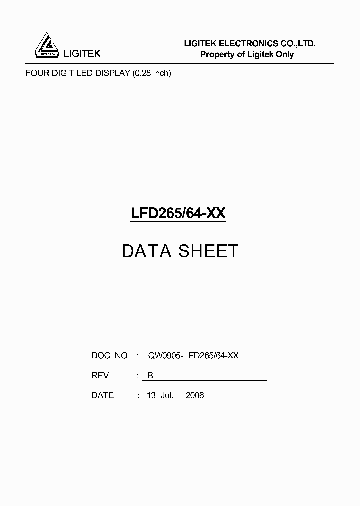 LFD265-64-XX_4956593.PDF Datasheet