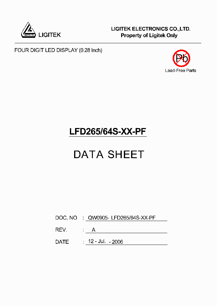 LFD265-64S-XX-PF_4956596.PDF Datasheet