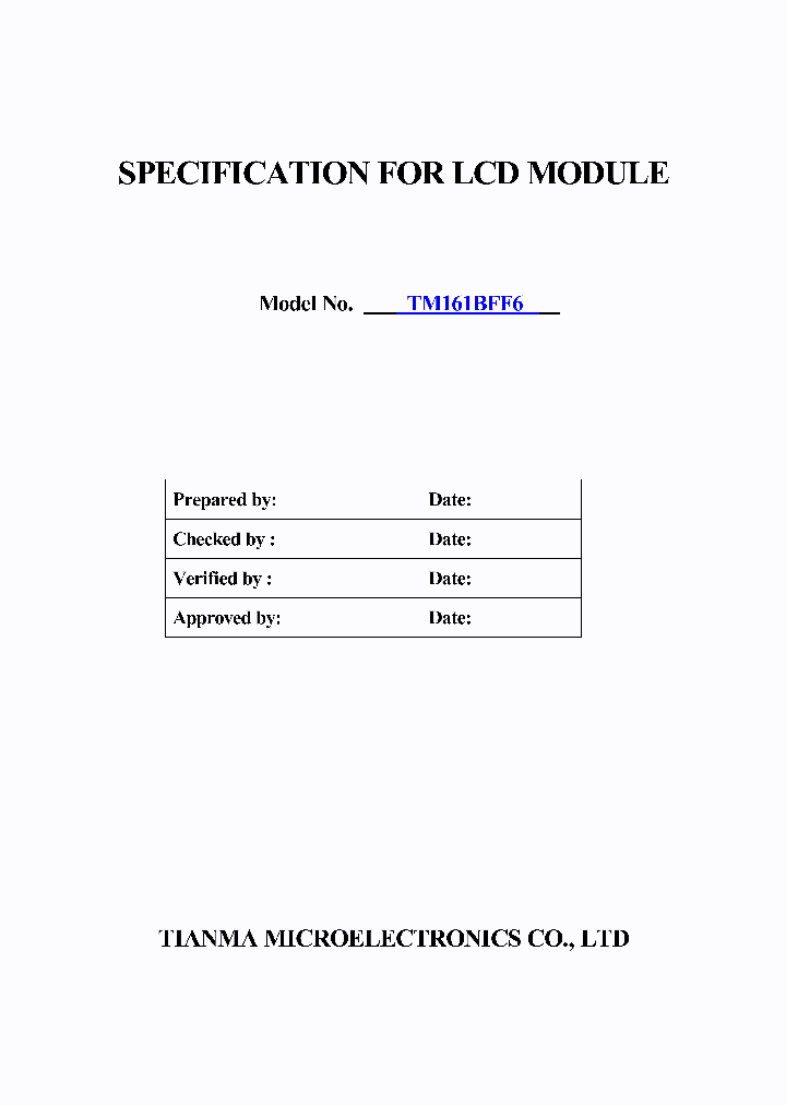 TM161BFF6_4957897.PDF Datasheet