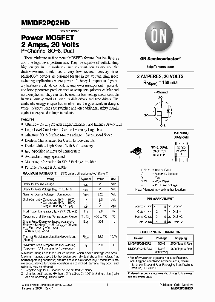 MMDF2P02HDR2_4969389.PDF Datasheet