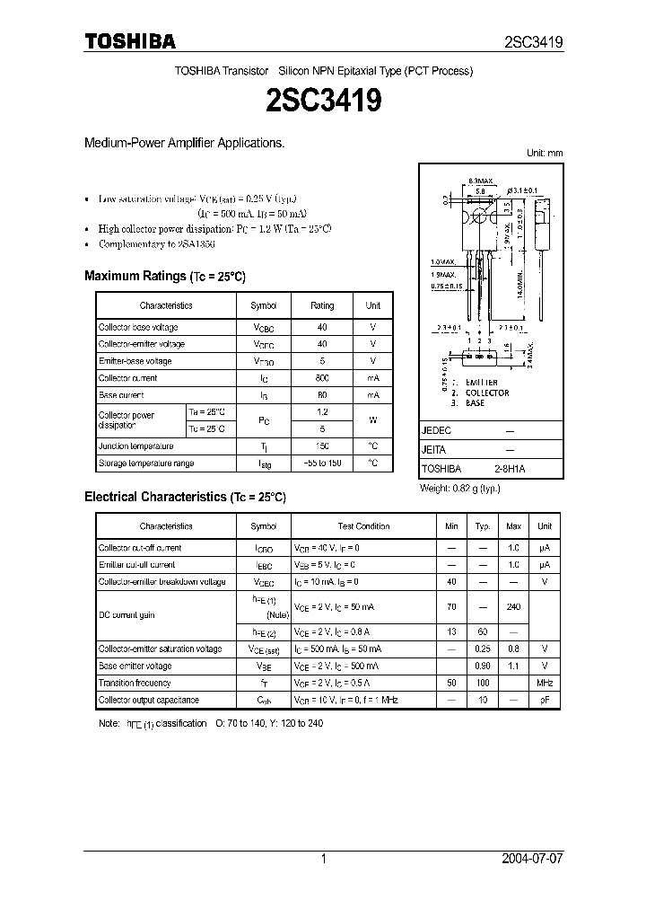 2SC3419_4974236.PDF Datasheet