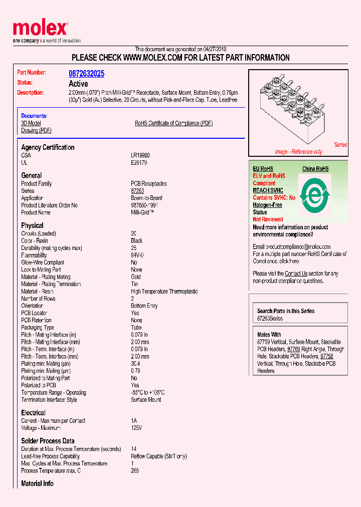 0872632025_4974543.PDF Datasheet