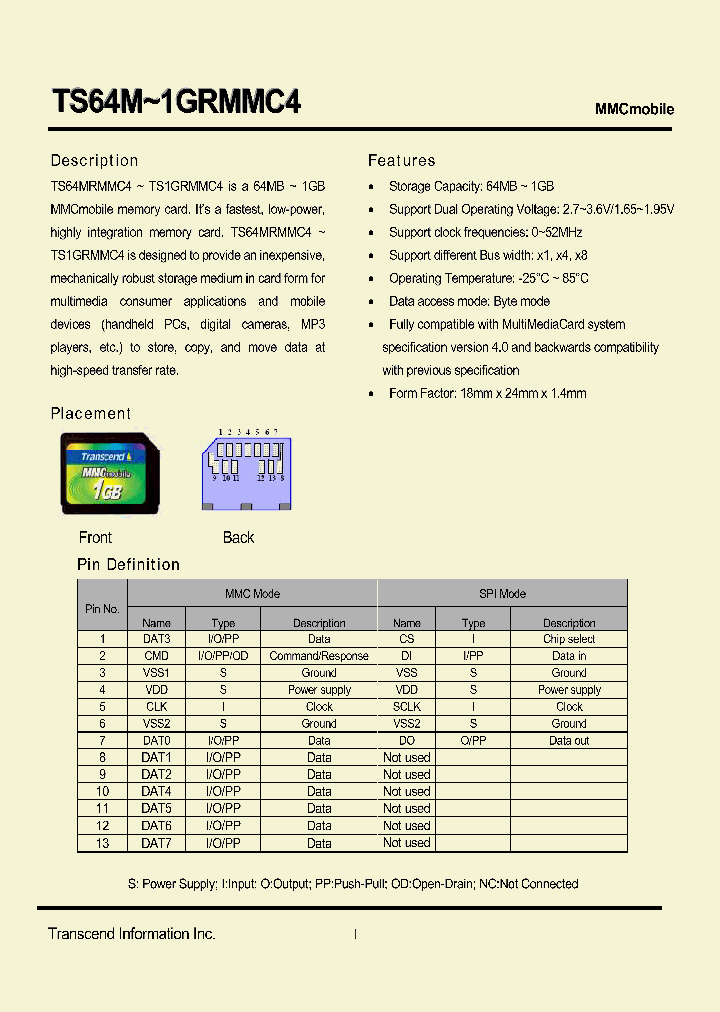 TS256MRMMC4_4978242.PDF Datasheet
