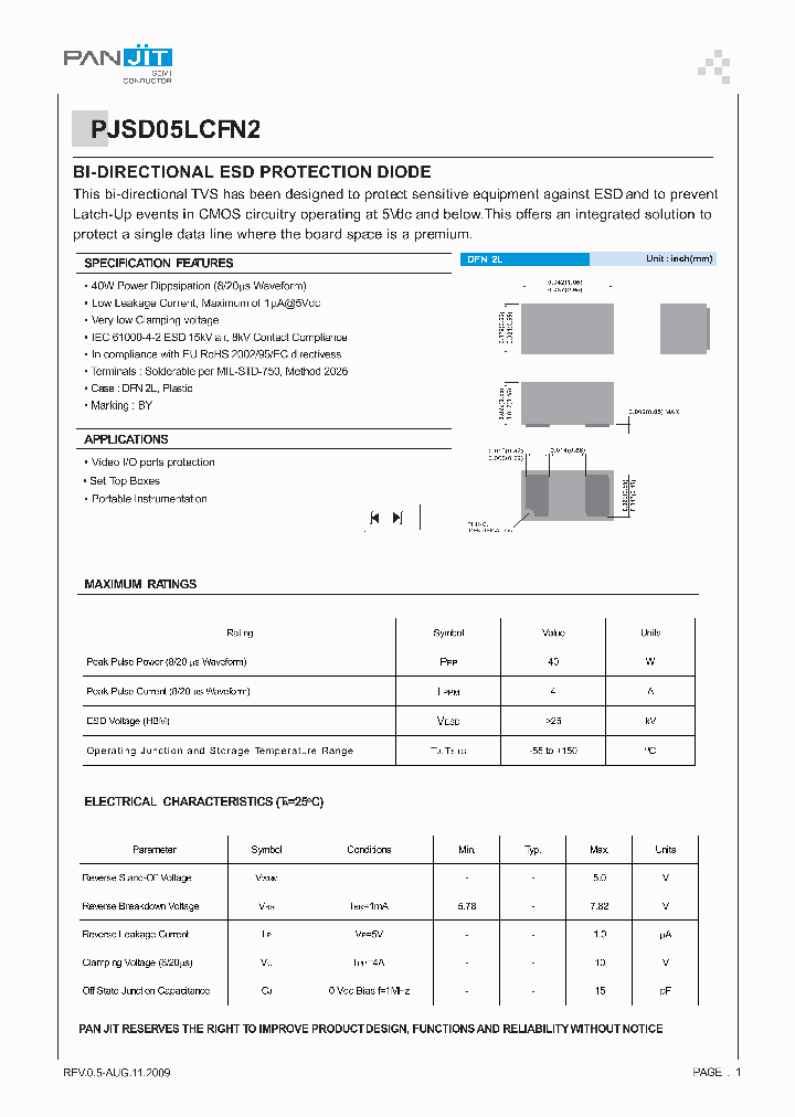 PJSD05LCFN2_4978668.PDF Datasheet