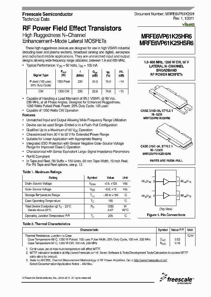 MRFE6VP61K25HR6_4980235.PDF Datasheet