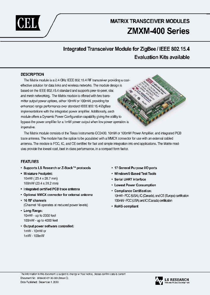 ZMXM-401-KIT-1_4987497.PDF Datasheet