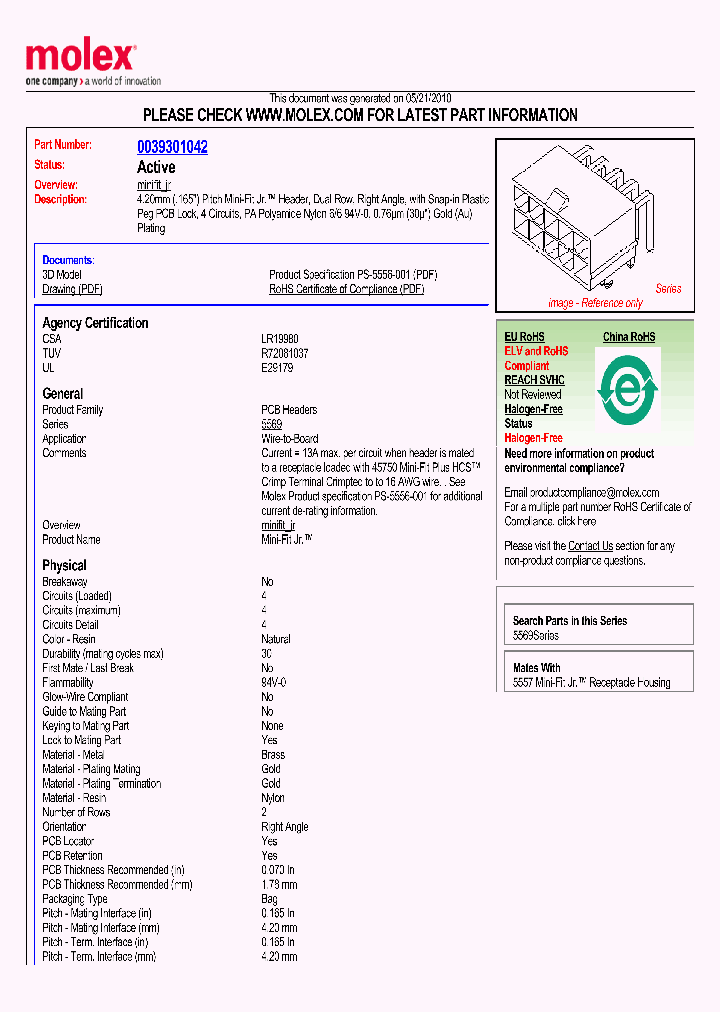 0039301042_4988345.PDF Datasheet