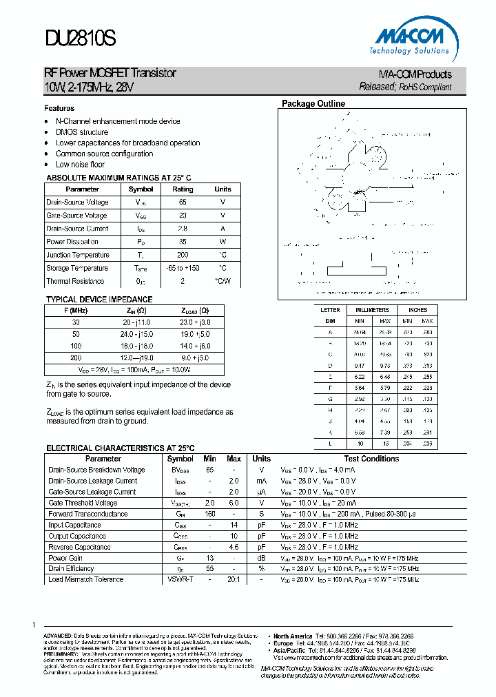 DU2810S_4990227.PDF Datasheet