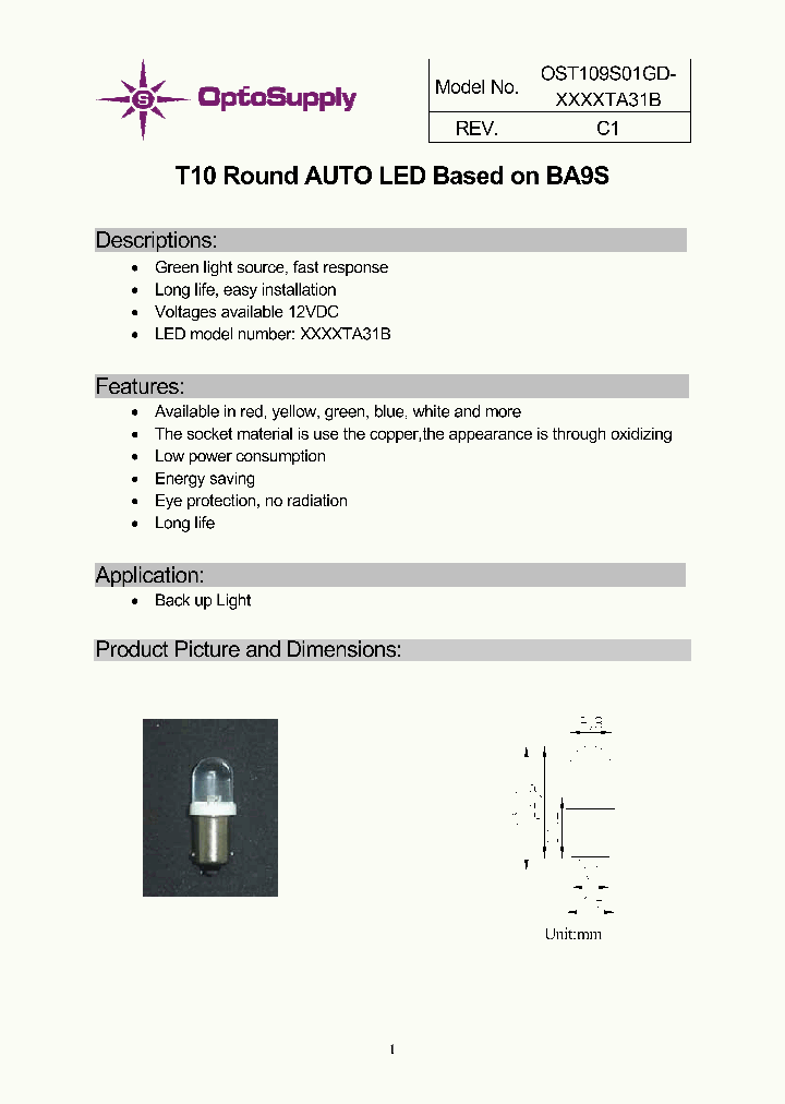 OST109S01GD-G5DUTA31B_4993237.PDF Datasheet