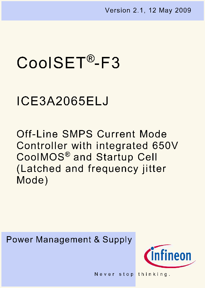 ICE3A2065ELJ_4998434.PDF Datasheet