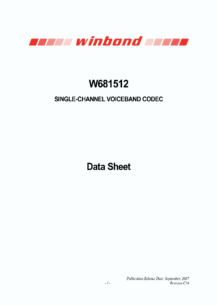 W681512_5001283.PDF Datasheet