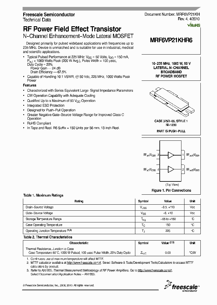 MRF6VP21KHR6_5001778.PDF Datasheet