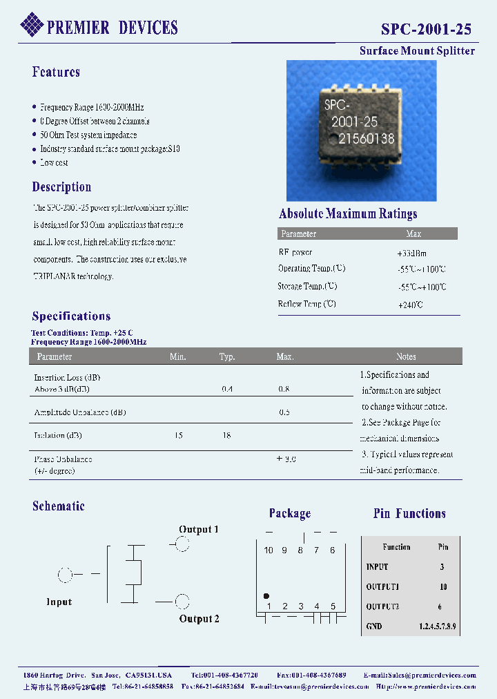 SPC-2001-25_5009527.PDF Datasheet