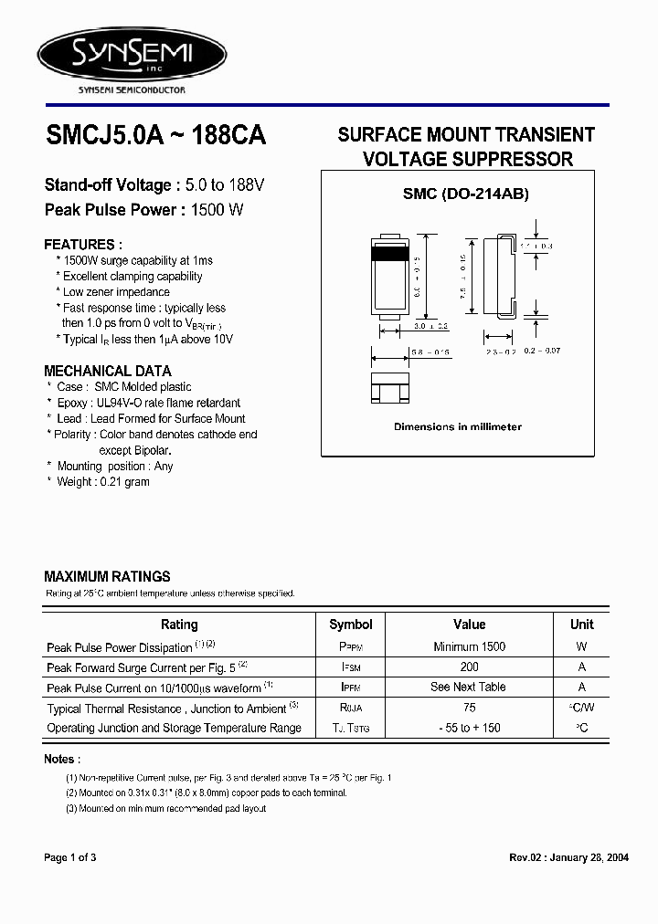 SMCJ24A_5009624.PDF Datasheet