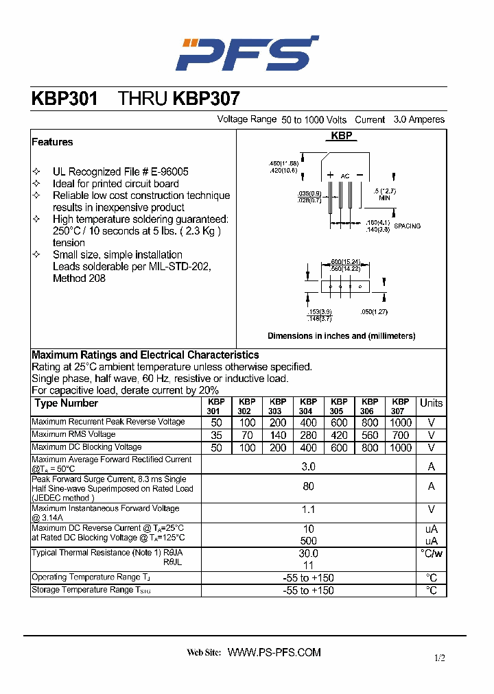 KBP302_5010030.PDF Datasheet