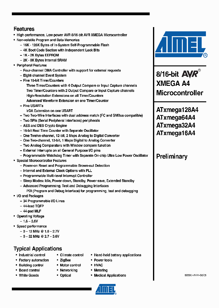 ATXMEGA128A4_5012145.PDF Datasheet