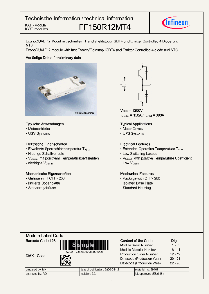 FF150R12MT4_5013384.PDF Datasheet