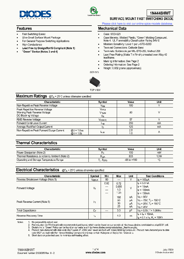 1N4448HWT09_5014449.PDF Datasheet