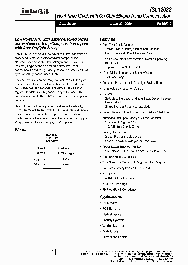 ISL12022_5015847.PDF Datasheet