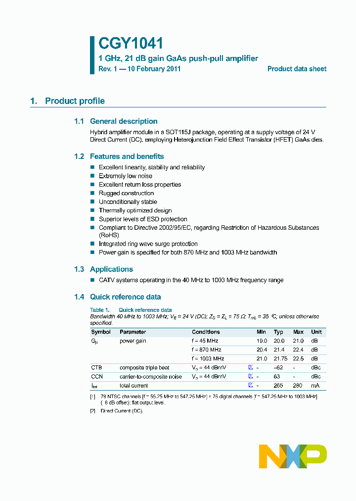 CGY1041_5015933.PDF Datasheet