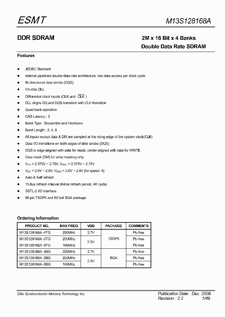 M13S128168A-4BG_5018177.PDF Datasheet