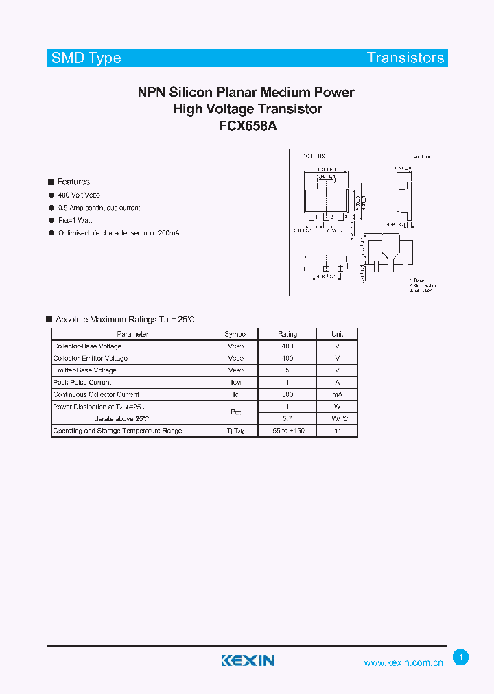 FCX658A_5019612.PDF Datasheet