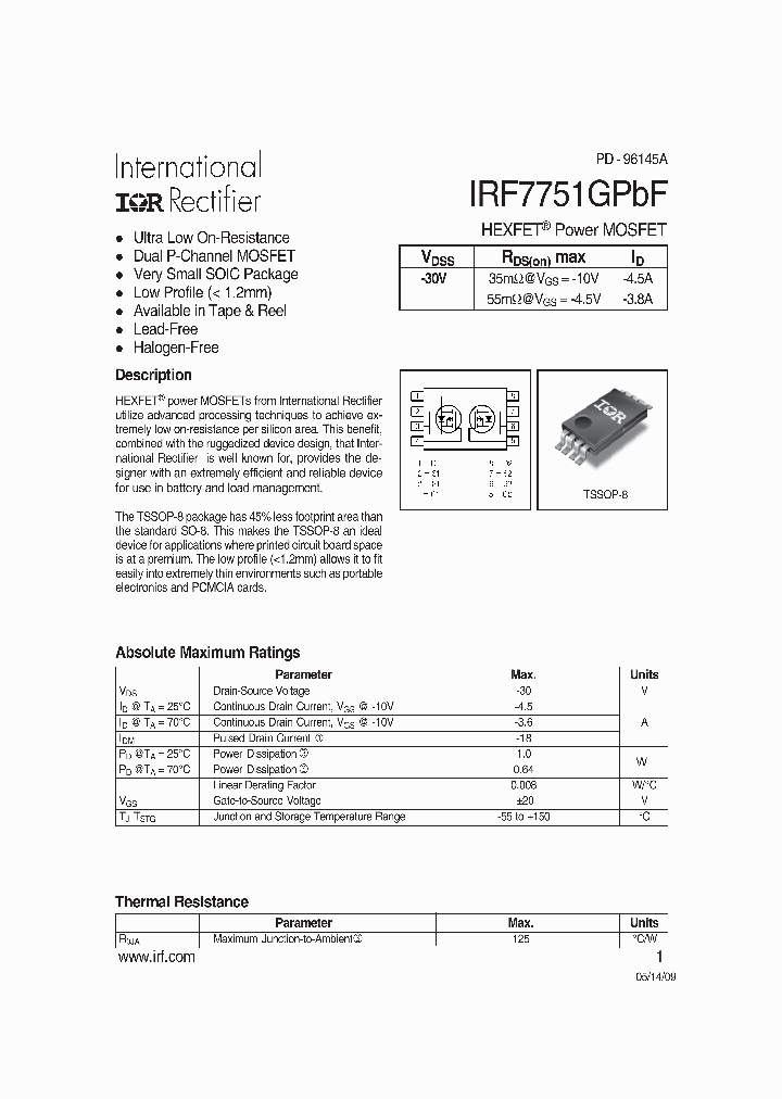 IRF7751GPBF_5026410.PDF Datasheet