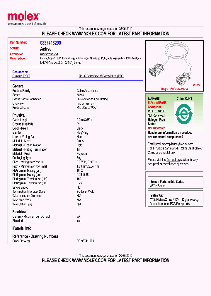 88741-8200_5028901.PDF Datasheet