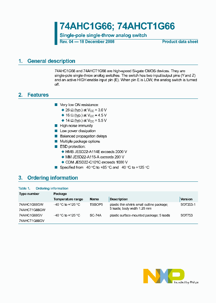 74AHC1G66GV_5029098.PDF Datasheet