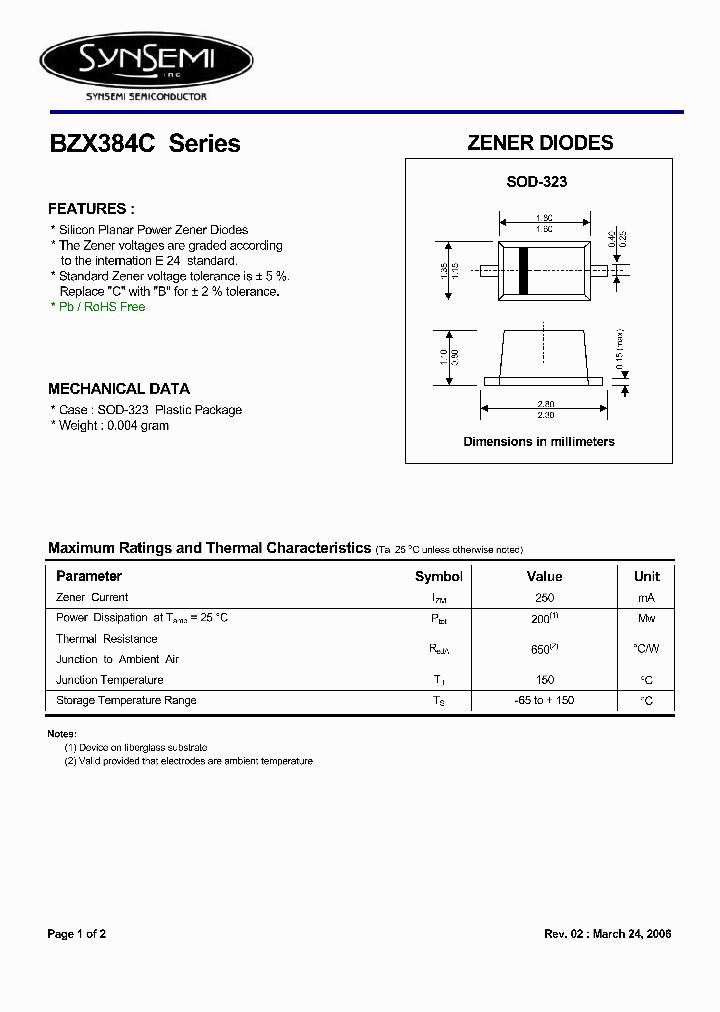 BZX384C27_5030025.PDF Datasheet