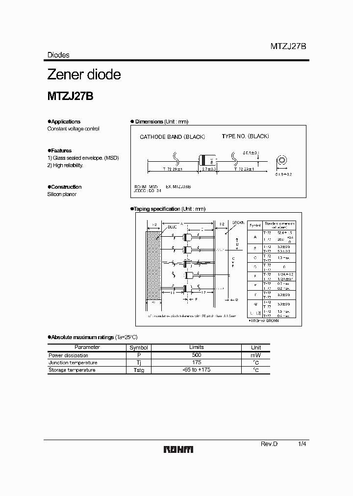 MTZJ27B1_5037005.PDF Datasheet