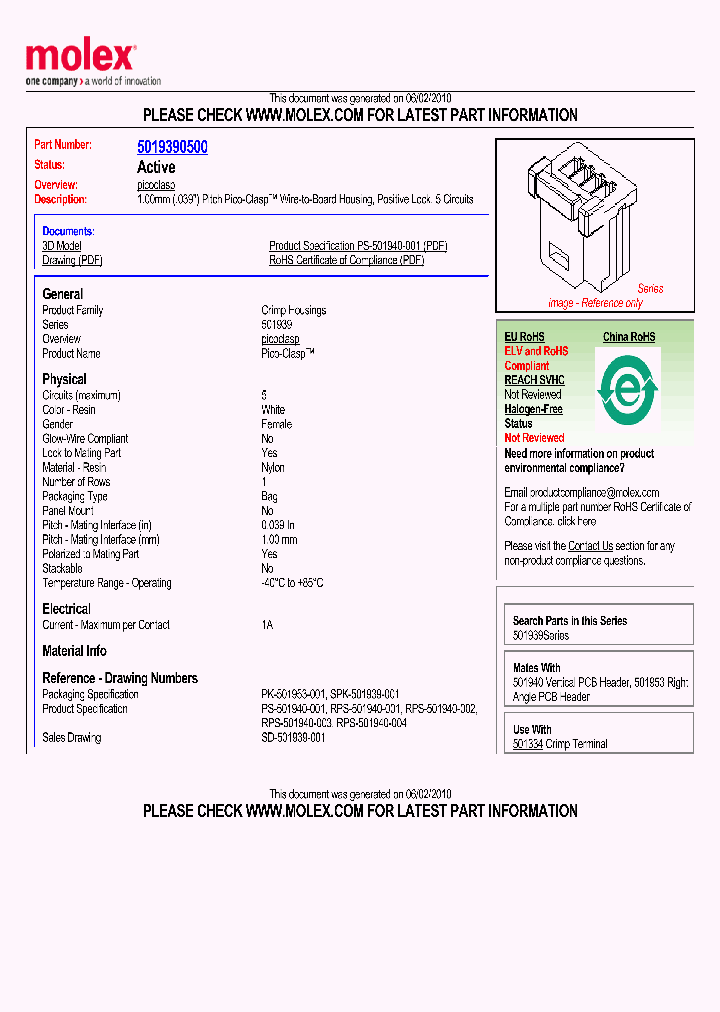 5019390500_5041295.PDF Datasheet