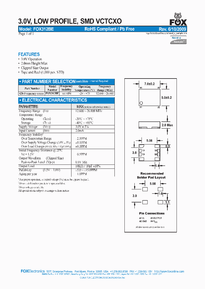 FOX312BE09_5045113.PDF Datasheet