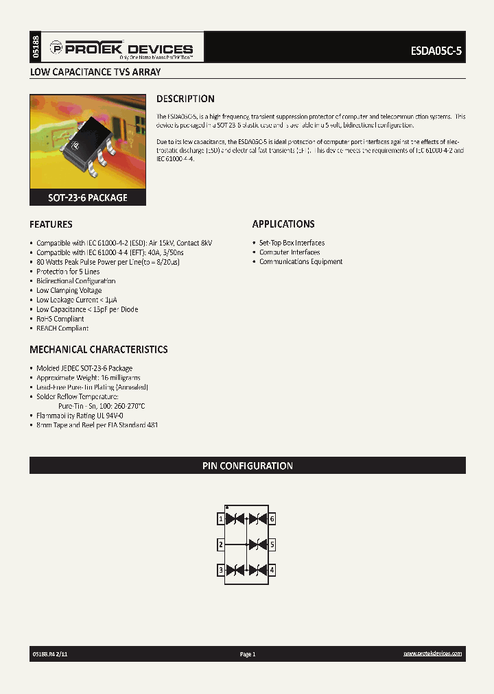 ESDA05C-511_5045381.PDF Datasheet