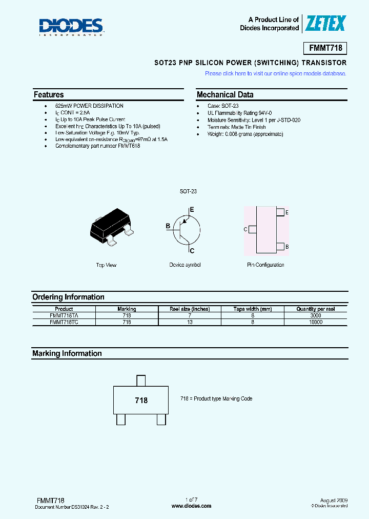 FMMT718TA_5047304.PDF Datasheet