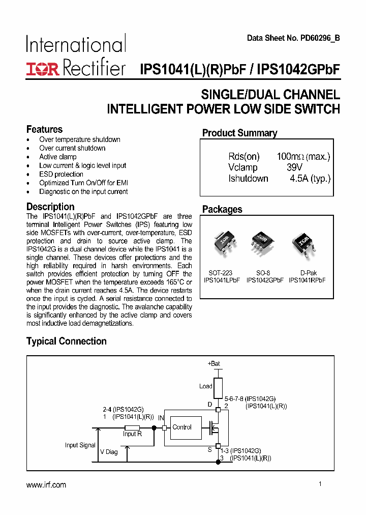 IPS1041LPBF_5047648.PDF Datasheet