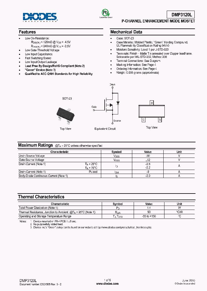 DMP3120L_5049042.PDF Datasheet