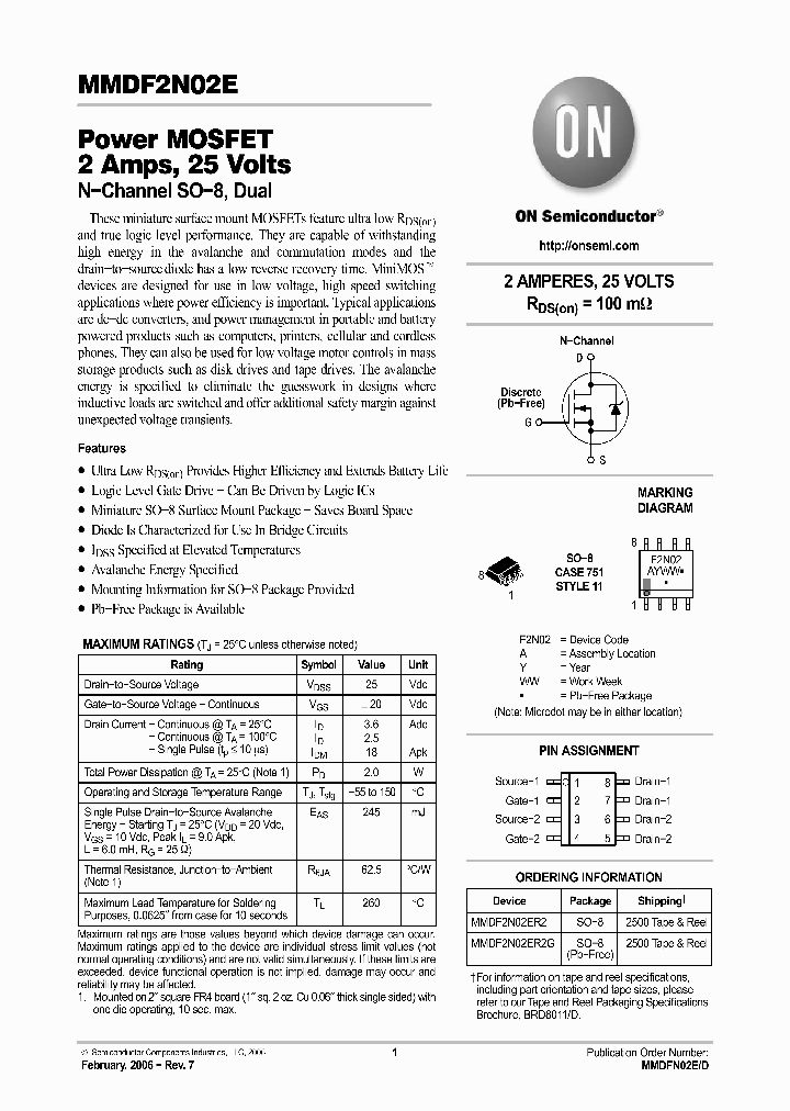 MMDF2N02ER2_5054866.PDF Datasheet