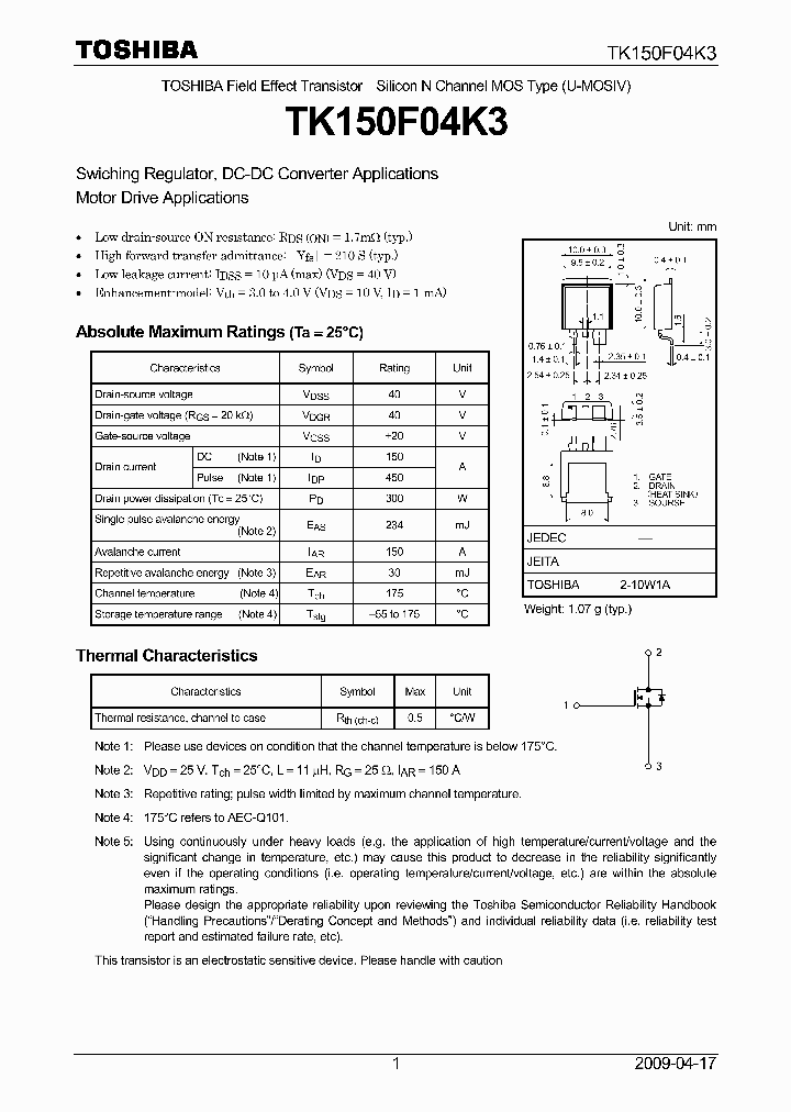 TK150F04K3_5057329.PDF Datasheet