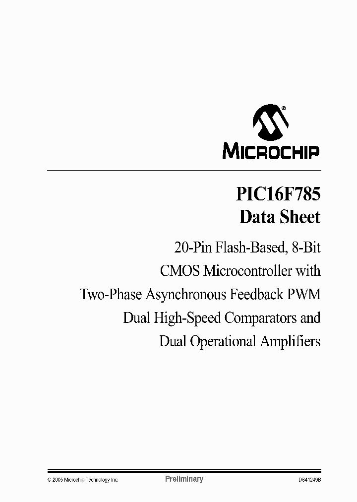 PIC16F785_5063171.PDF Datasheet