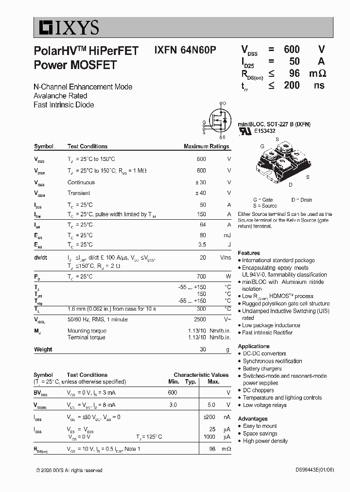 IXFN64N60P_5064470.PDF Datasheet