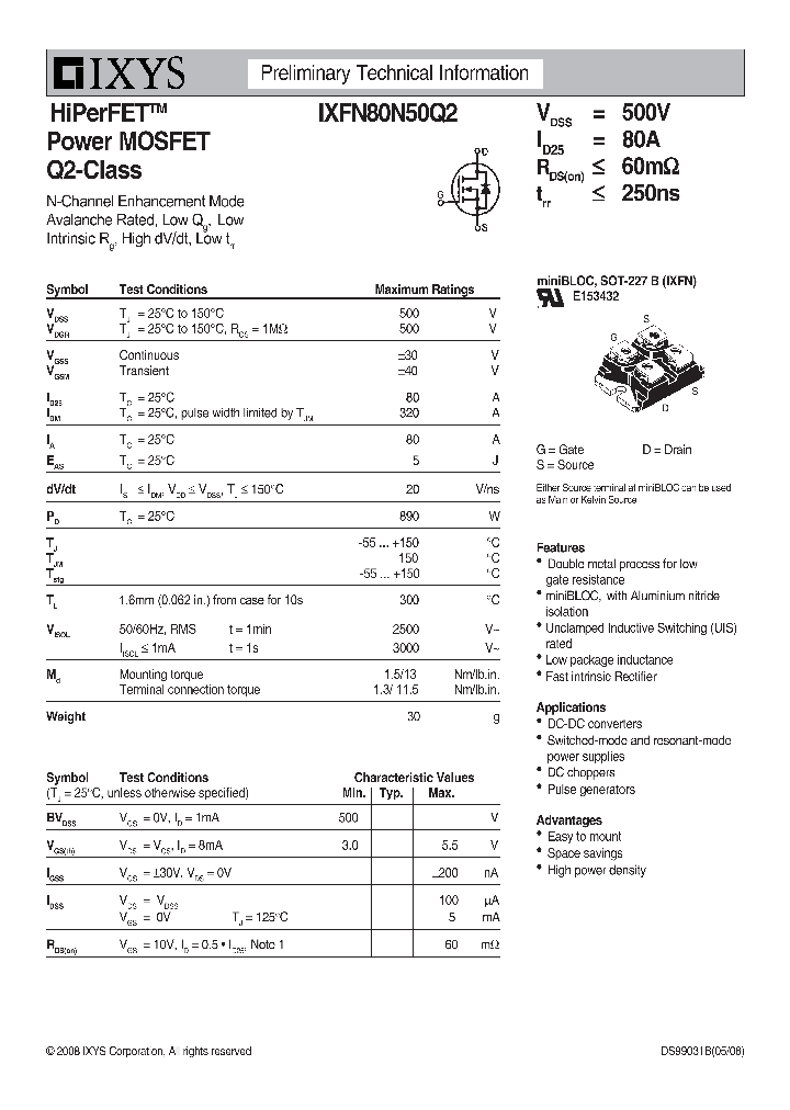 IXFN80N50Q2_5067735.PDF Datasheet