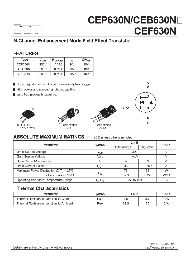 CEP630N_5068582.PDF Datasheet