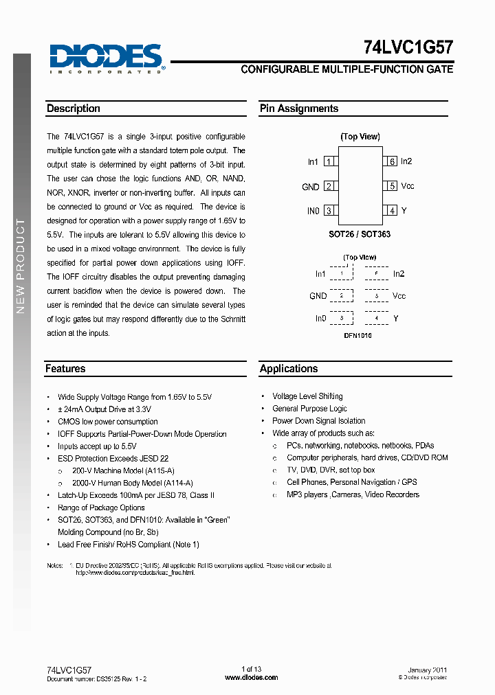 74LVC1G57W6_5069500.PDF Datasheet