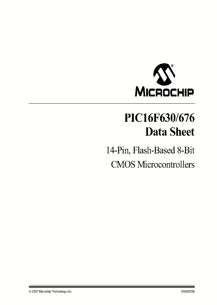 PIC16F676-EP_6207.PDF Datasheet