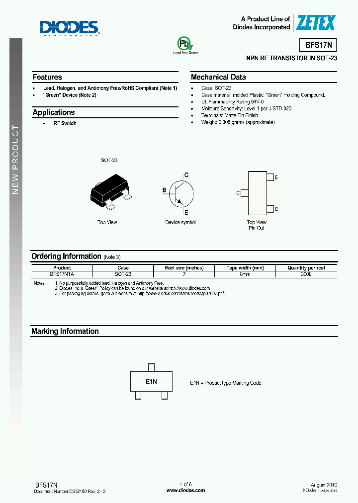 BFS17NTA_25701.PDF Datasheet