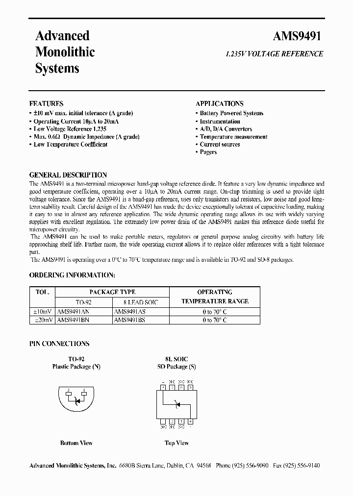 AMS9491B_26633.PDF Datasheet