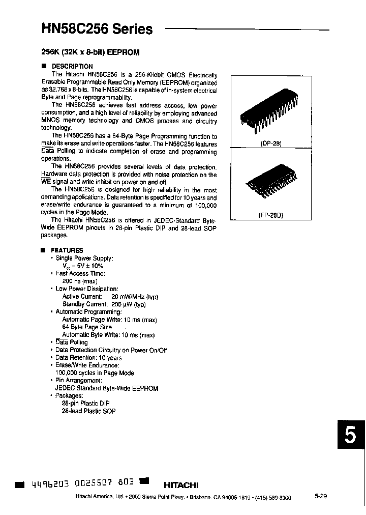 HN58C256FP-15_28713.PDF Datasheet